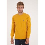 Pull Camberabero Pull col rond uni jaune