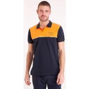 T-shirt Camberabero Polo manches courtes bicolore orange