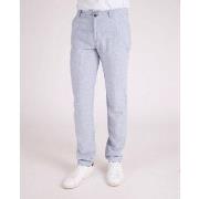 Pantalon Camberabero Pantalon bleu en coton lin avec cordon de serrage