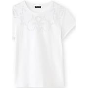 T-shirt Daxon by - Tee-shirt fantaisie brodé et ajouré