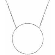 Collier Orusbijoux Collier Argent Rhodié Cercle Diamanté