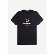 T-shirt Fred Perry T-shirt graphique - noir