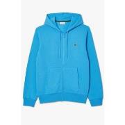 Polaire Lacoste Sweat à capuche bleu