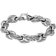 Bracelets Orusbijoux Bracelet Homme Argent Structure Tribal Maille Gra...