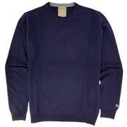 Pull Woolrich Pull Lambswool Crewneck Homme Melton Blue