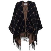 Echarpe Blugirl Poncho avec logo noir intgral