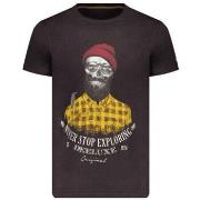 Debardeur Deeluxe tee shirt homme Tellson Charcoal