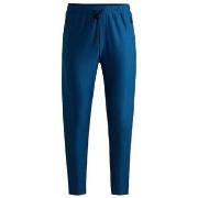 Pantalon BOSS BAS DE SURVÊTEMENT ACTIVE STRETCH NOIR AVEC DÉTAILS RÉF