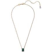 Collier Swarovski Pendentif Matrix rectangle vert