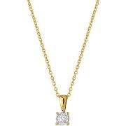 Collier Brillaxis Collier or jaune 9 carats diamant 0.050ct