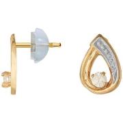 Boucles oreilles Cleor Boucles d'oreilles en or 375/1000 et zircon