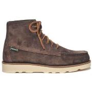 Chaussures bateau Sebago Baskets Tala Mid Suede Homme Dark Brown