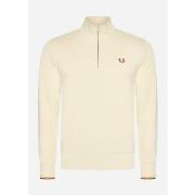 Pull Fred Perry Sweat demi-zip - oatmeal whisky brown