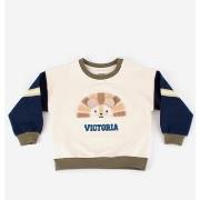 Sweat-shirt enfant V Things VICTORIA THINGS SWEAT-SHIRT MOLLETON BRODE...