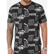 T-shirt Puma M ess+logla aop tee