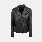 Veste Bata Blouson Biker femme en cuir Famme