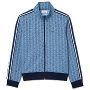 Sweat-shirt Lacoste SWEATSHIRT ZIPPÉ PARIS JACQUARD MONOGRAMME BLEU CL...