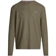 Sweat-shirt Tommy Jeans Pull homme Ref 63674 M12 Vert