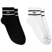 Chaussettes Lacoste LOT DE 2 PAIRES DE CHAUSSETTES RAYÉES NOIRES ET BL...