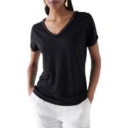 T-shirt Salsa Tee Shirt LIN Noir