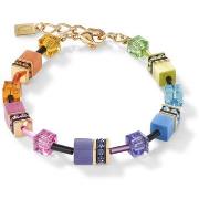 Bracelets Coeur De Lion Bracelet Geocube Rainbow doré