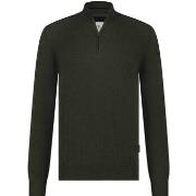 Sweat-shirt State Of Art Pull Half Zip Woods Vert Foncé