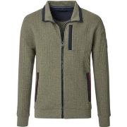 Sweat-shirt Casa Moda Cardigan Zippé Vert