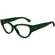 Lunettes de soleil Bottega Veneta BV1320O Cadres Optiques, Vert/Transp...