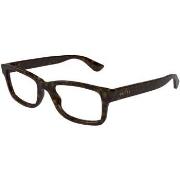 Lunettes de soleil Gucci GG1717O Cadres Optiques, Havana/Transparent, ...