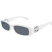 Lunettes de soleil Gucci GG1661S Lunettes de soleil, Blanc/Gris, 54 mm