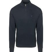 Sweat-shirt Lyle And Scott Lyle Scott Half Zip Pull Tonal Marine