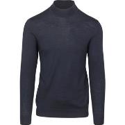 Sweat-shirt Profuomo Pull Turtleneck Merino Marine