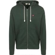 Sweat-shirt Levis Cardigan Original Vert foncé