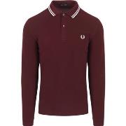 Sweat-shirt Fred Perry Polo à manches longues Bordeaux 597