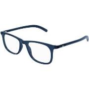 Lunettes de soleil Montblanc MB0351O Cadres Optiques, Bleu/Transparent...