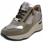 Baskets Keys Femme Sneakers, Daim et faux Cuir, Semelle Amovible-K9820