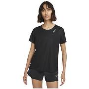 T-shirt Nike TEE SHIRT W NK DF RACE - BLACK/REFLECTIVE SILV - XL/T