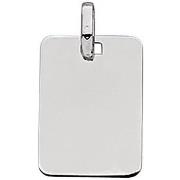 Pendentifs Brillaxis Pendentif plaque rectangulaire en 9 carats