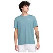 T-shirt Nike TEE SHIRT VERT - DENIM TURQ/REFLECTIVE SILV - L