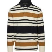 Sweat-shirt Gant Polo Heavy Rugger Shield Beige Marine