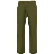 Gilet Sun68 Pantaloni Lunghi Lino Uomo Verde Scuro S34125