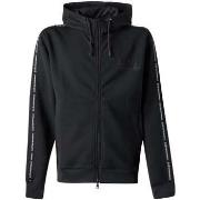 Sweat-shirt Ea7 Emporio Armani Logo Series Stretch Viscose Zip Hoodie ...