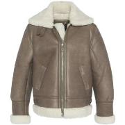 Blouson Schott Blouson bombardier Ref 25766 Taupe