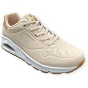 Baskets Skechers Basket UNO Shimmer Away Beige