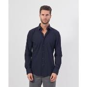 Chemise BOSS Chemise homme en coton stretch coupe slim