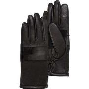 Gants Isotoner Gants Femme spécial vélo en cuir tactiles Noir