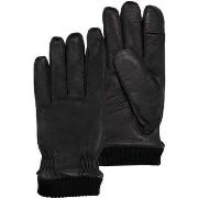 Gants Isotoner Gants Homme SmarTouch cuir élastique Noir