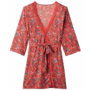 Peignoirs Pomm'poire Kimono rouge Rouge