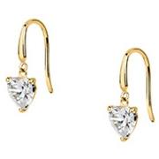 Bijoux Cleor Boucles d'oreilles en or 375/1000 et zircon