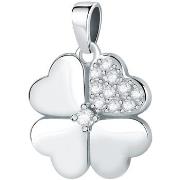 Bijoux Cleor Pendentif en argent 925/1000 et zircon